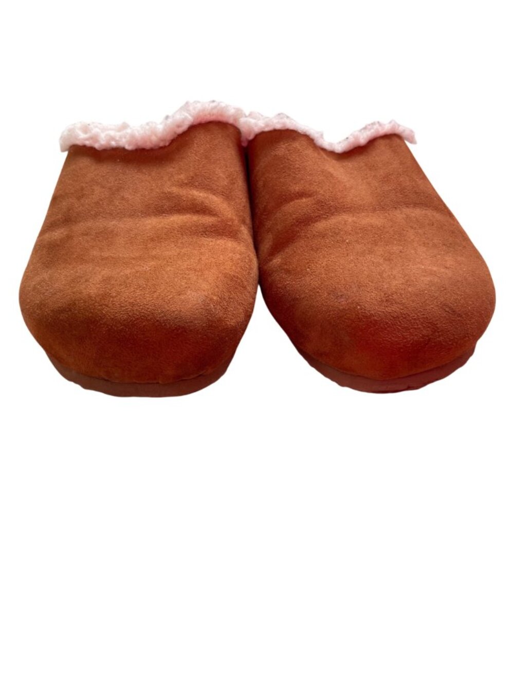J.Crew Womens Faux Suede Shearling-Lined Slippers In Chestnut Brown Size 8 7.5 - Picture 4 of 9